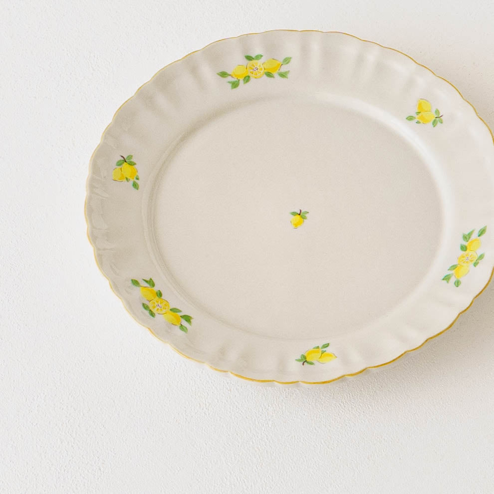 Margaret Rim Plate 18cm Lemon A | Shintaro Abe 