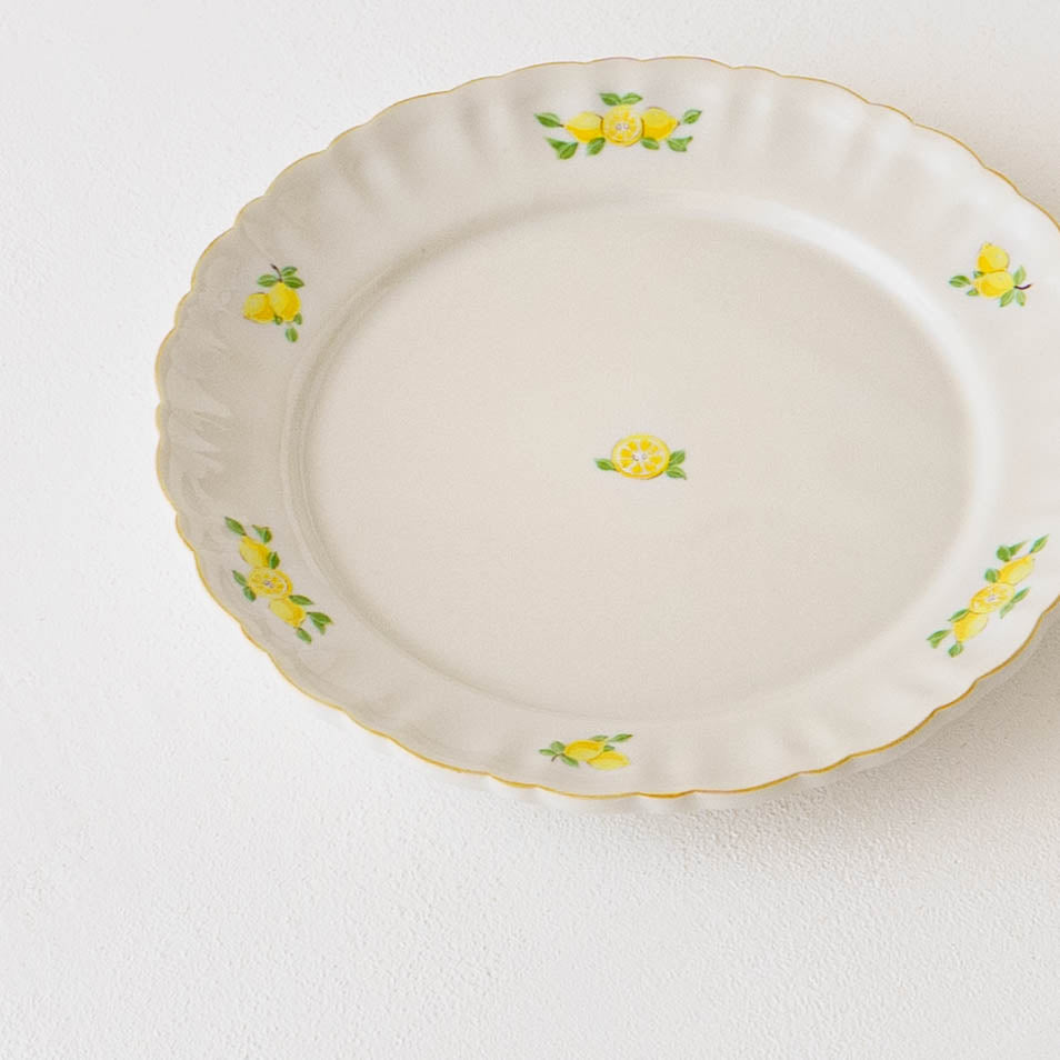Margaret Rim Plate 18cm Lemon B | Shintaro Abe 