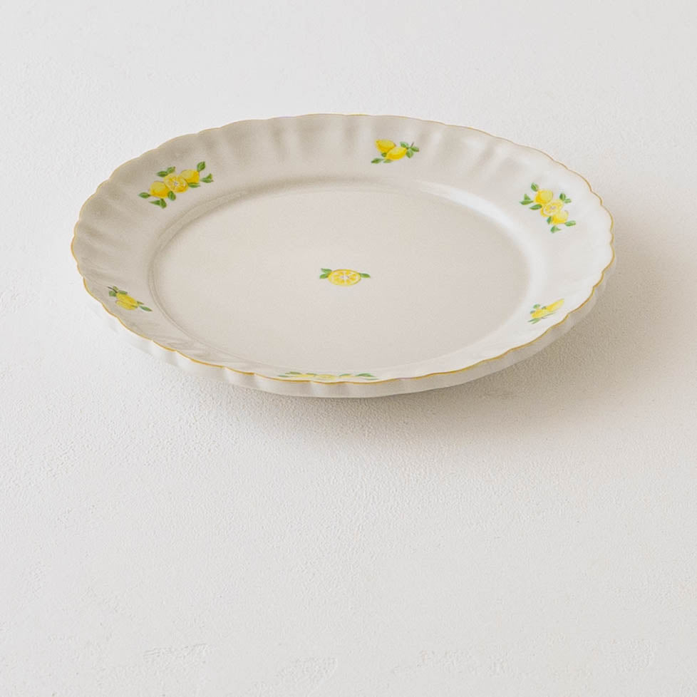 Margaret Rim Plate 18cm Lemon B | Shintaro Abe 