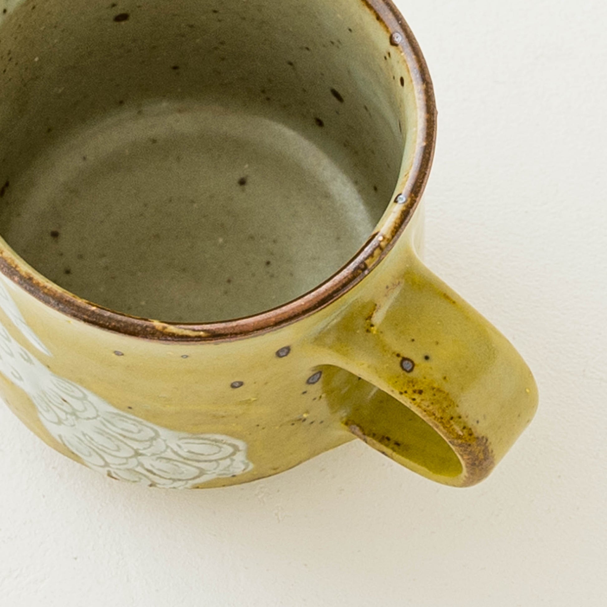 皐月窯さんの角コーヒーカップ中くじゃく