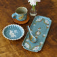 Square plate blue｜Satsukigama