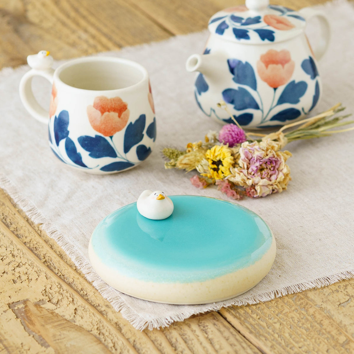 Duck Incense Dish Set - Pond | Ayano Arai