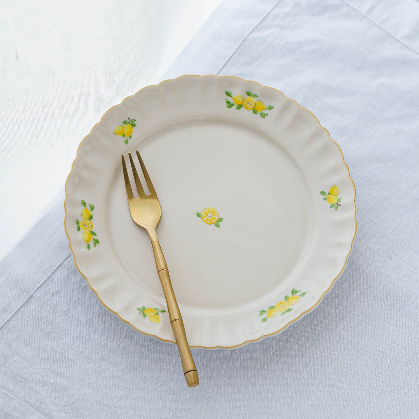 Margaret Rim Plate 18cm Lemon B | Shintaro Abe 