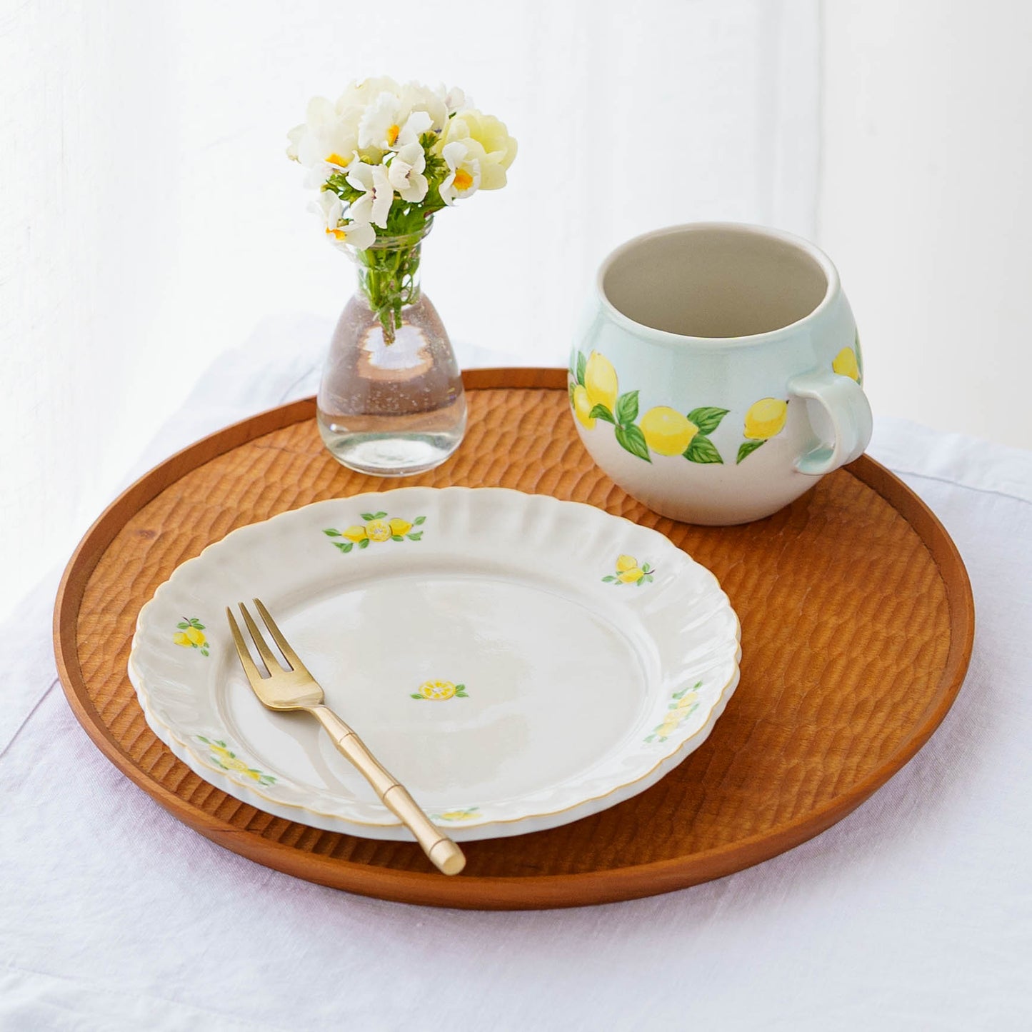 Margaret Rim Plate 18cm Lemon B | Shintaro Abe 