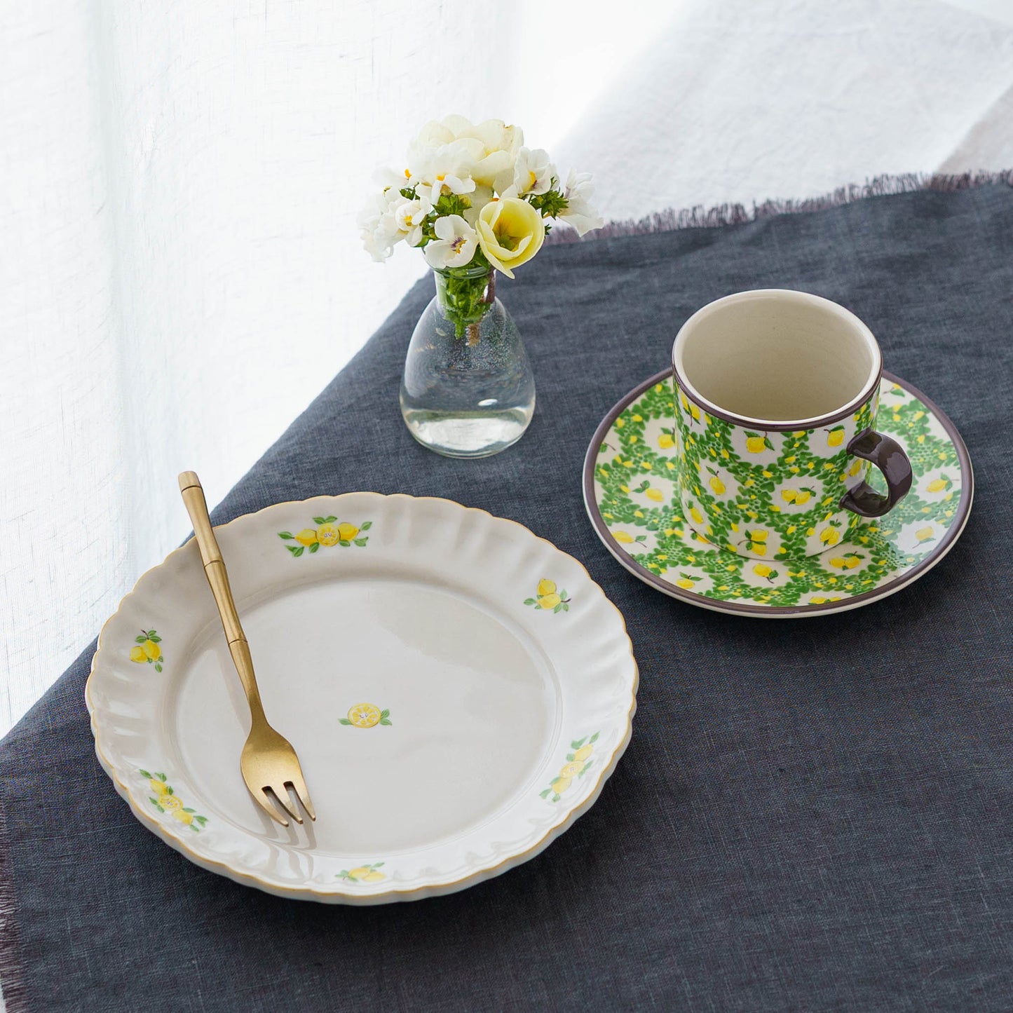 Margaret Rim Plate 18cm Lemon B | Shintaro Abe 
