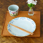 21cm rimmed plate chrysanthemum| Satsukigama