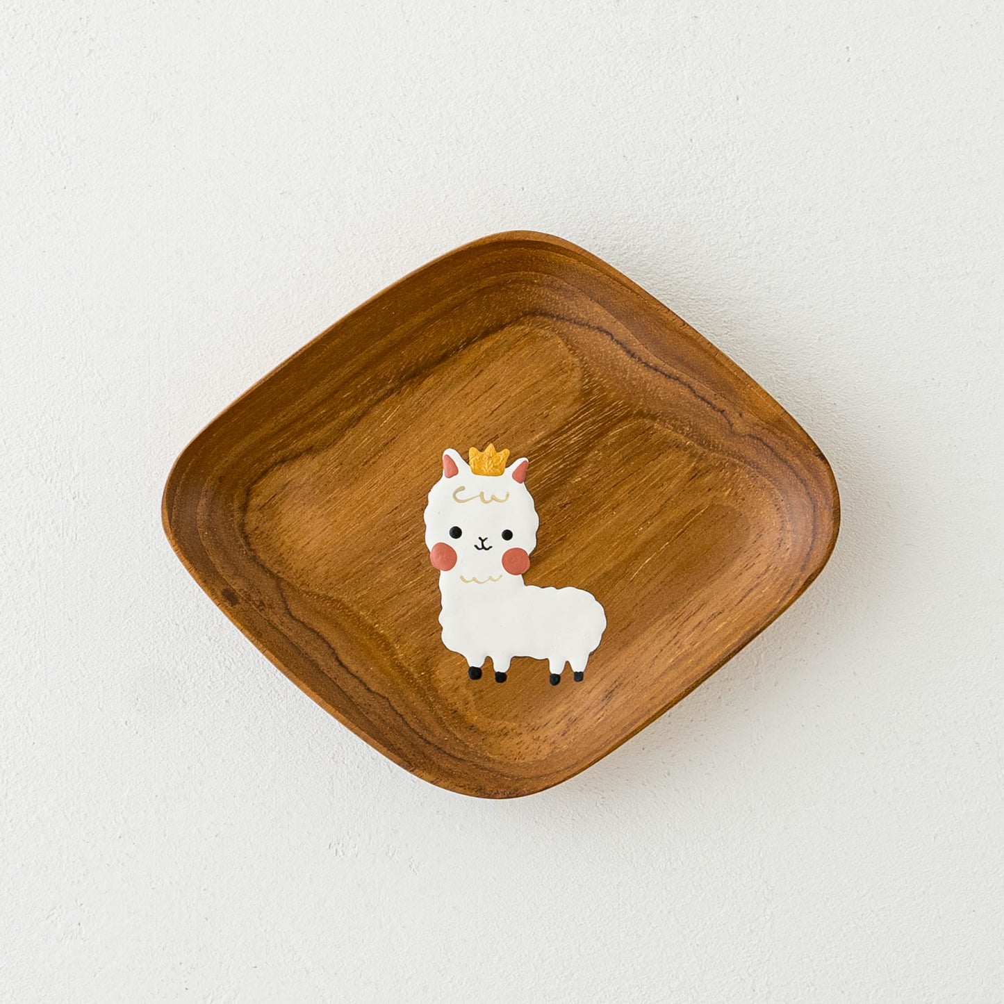 Small plate alpaca Square |  Kie - zakka 