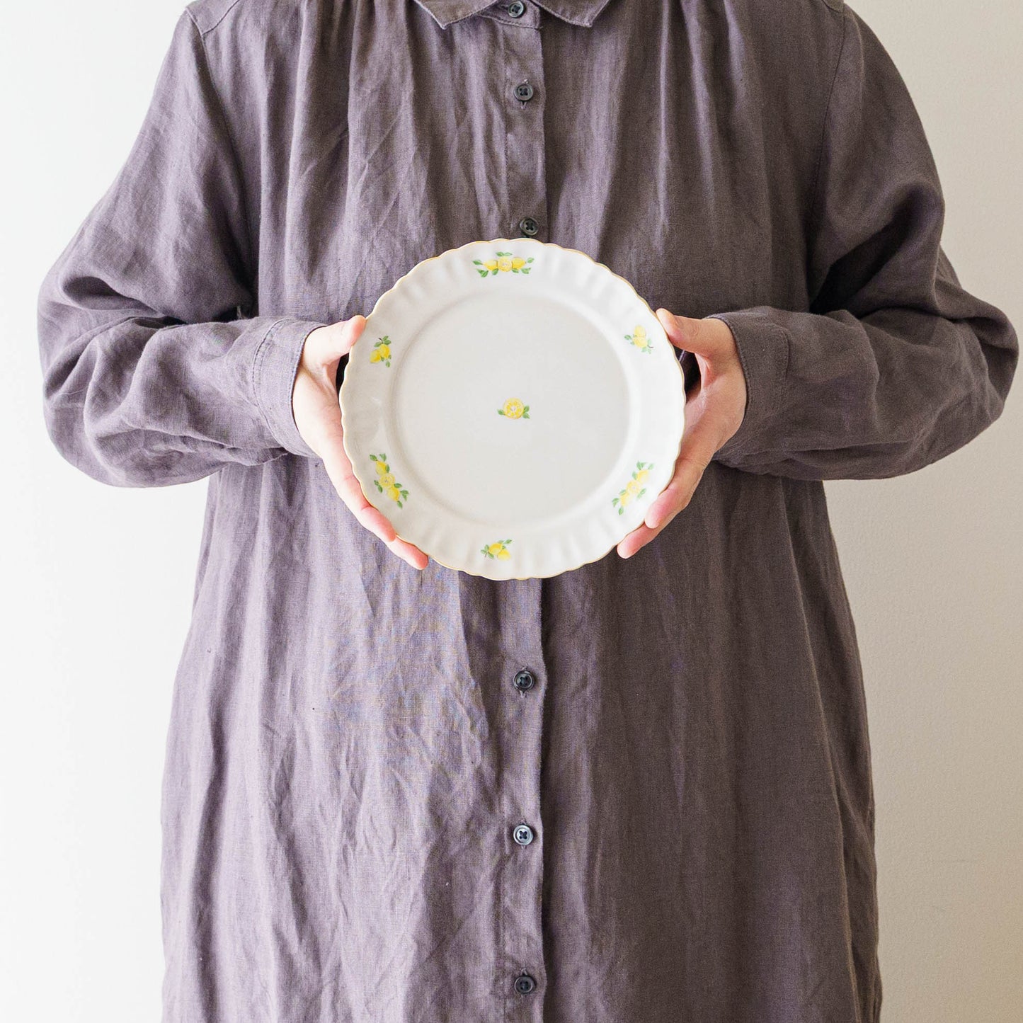 Margaret Rim Plate 18cm Lemon B | Shintaro Abe 