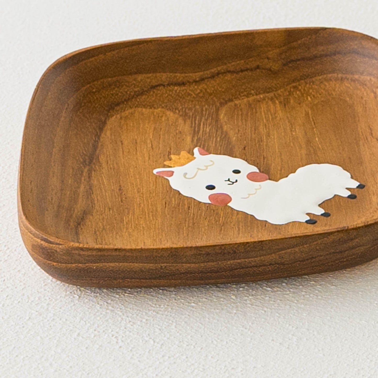 Small plate alpaca Square |  Kie - zakka 
