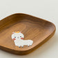 Small plate alpaca Square |  Kie - zakka 