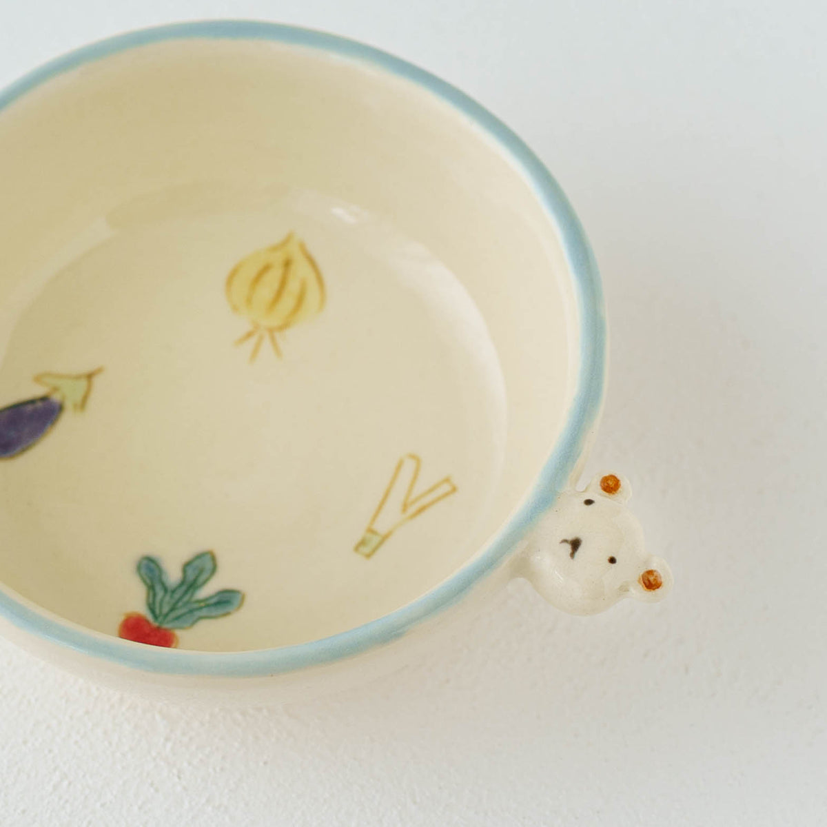Small Bowl with Handles bear  | Aki Ota