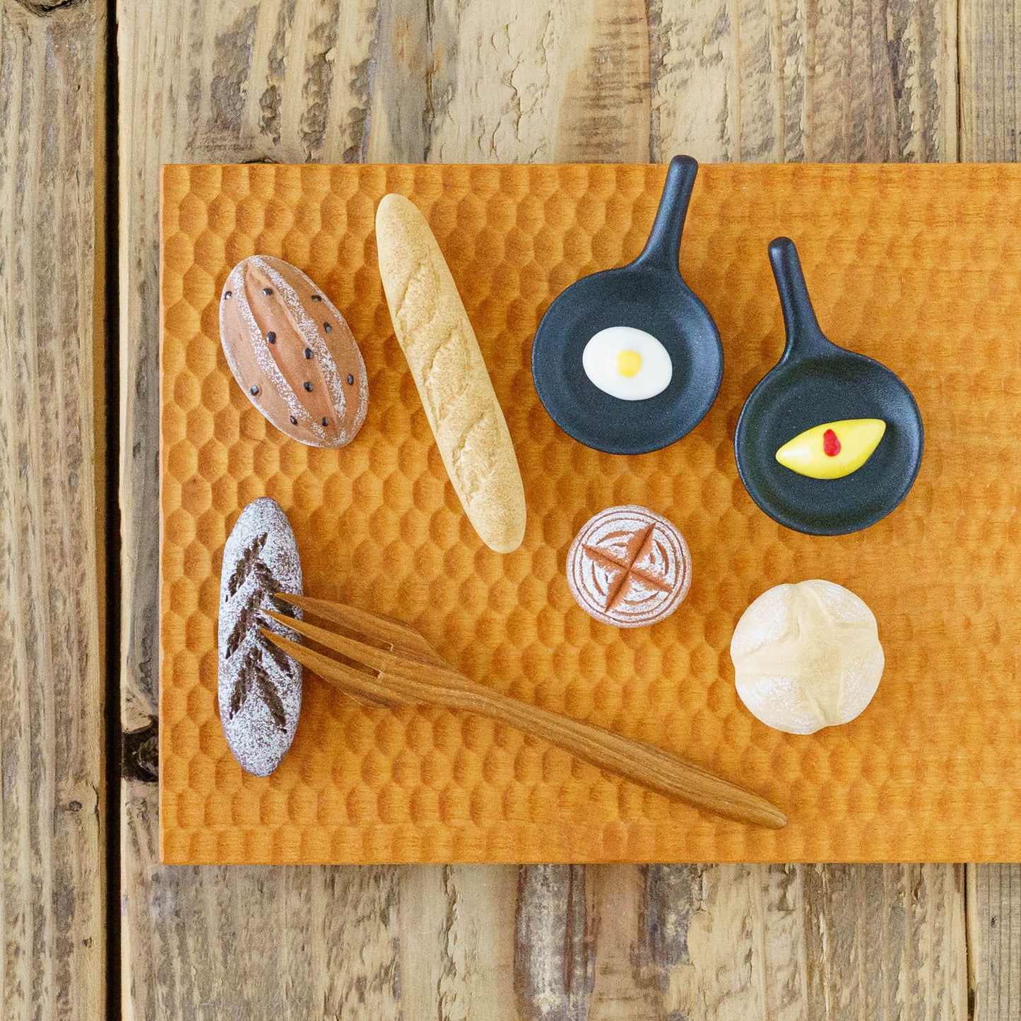 Chopstick rest Breakfast Series | Minoyaki Ihoshirogama Chopstick Rest