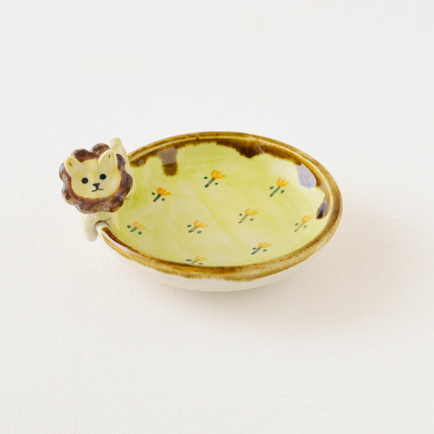 Lion x Flower Small Plate | Kei Kajita
