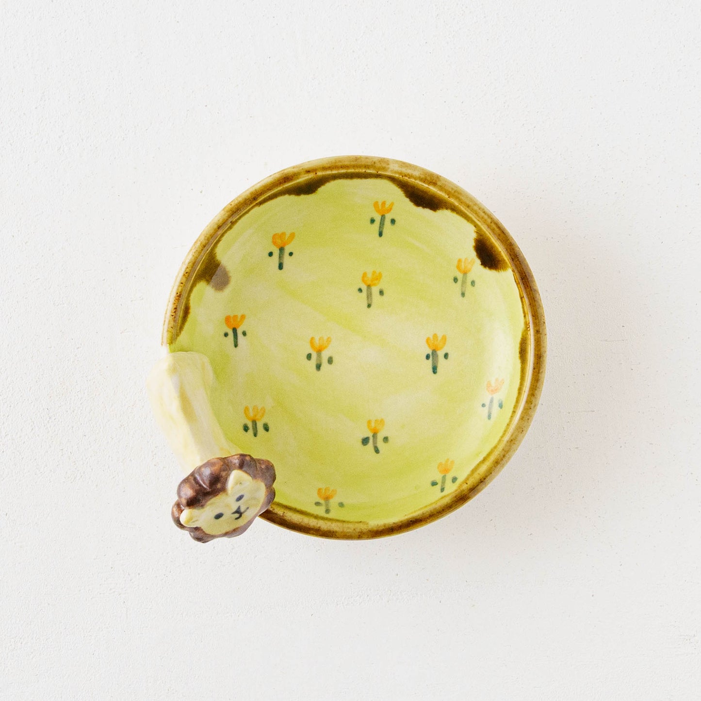 Lion x Flower Small Plate | Kei Kajita