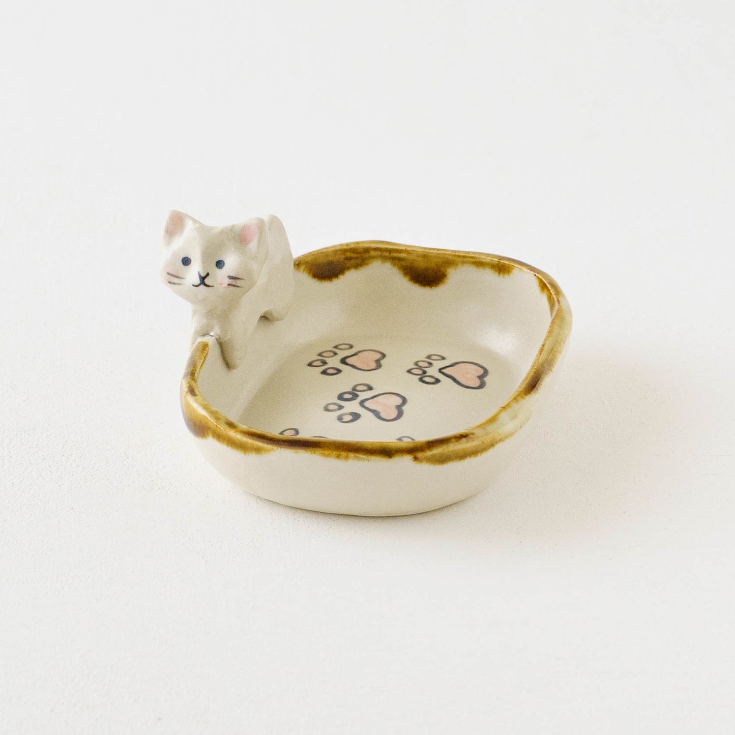 Cat x paw Square Small Plate | Kei Kajita
