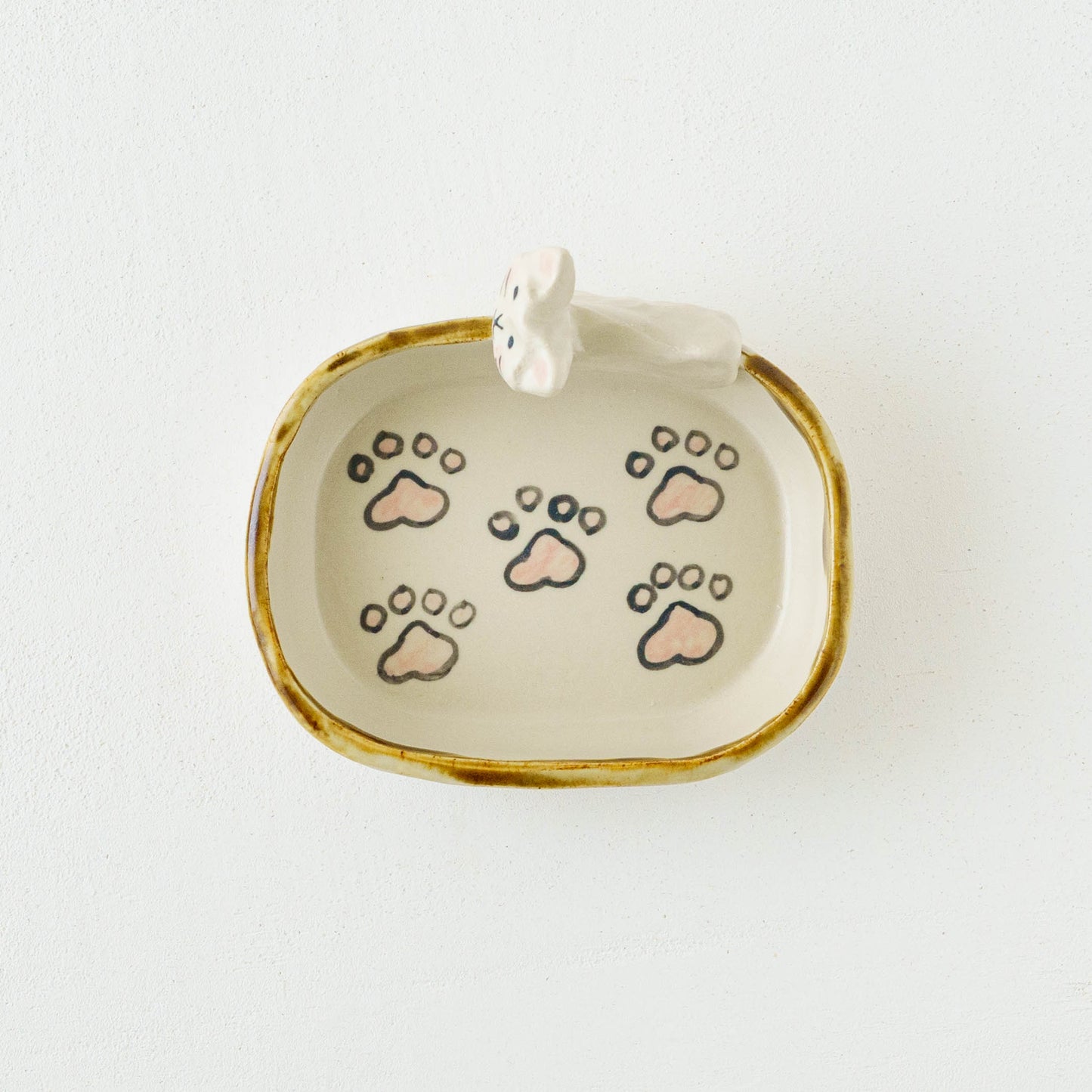 Cat x paw Square Small Plate | Kei Kajita