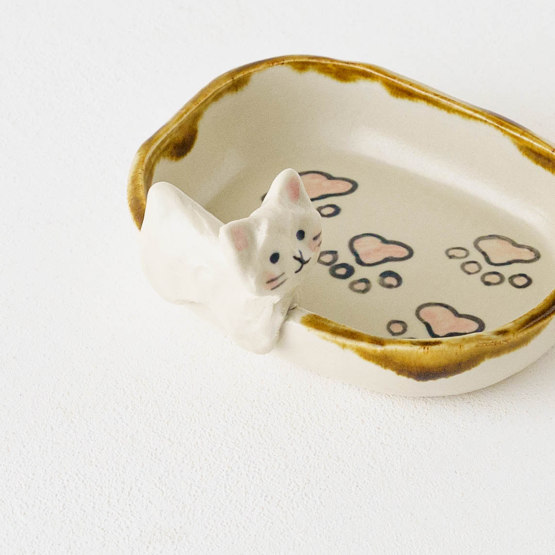 Cat x paw Square Small Plate | Kei Kajita