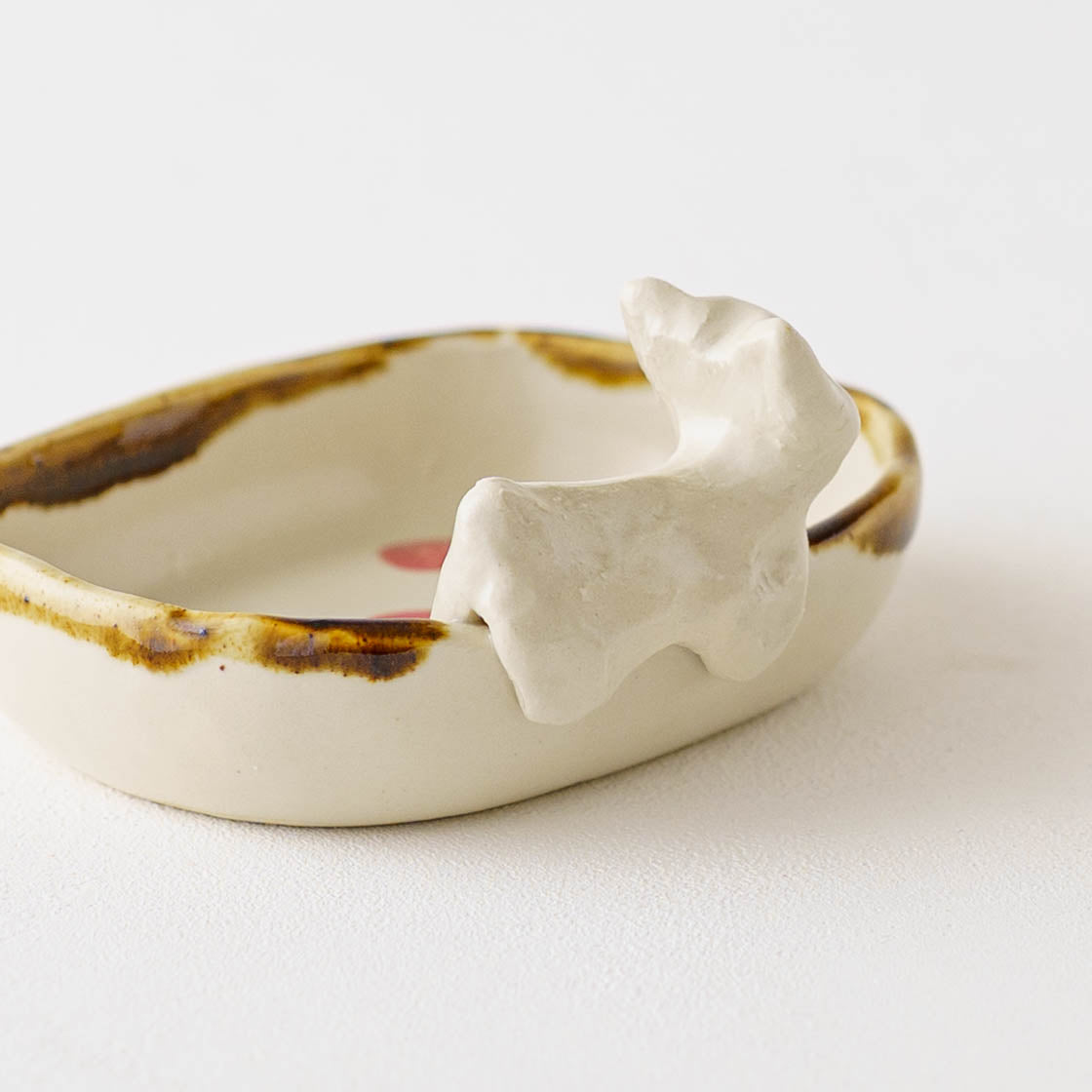 Cat x Strawberry Square Small Plate | Kajita Kei