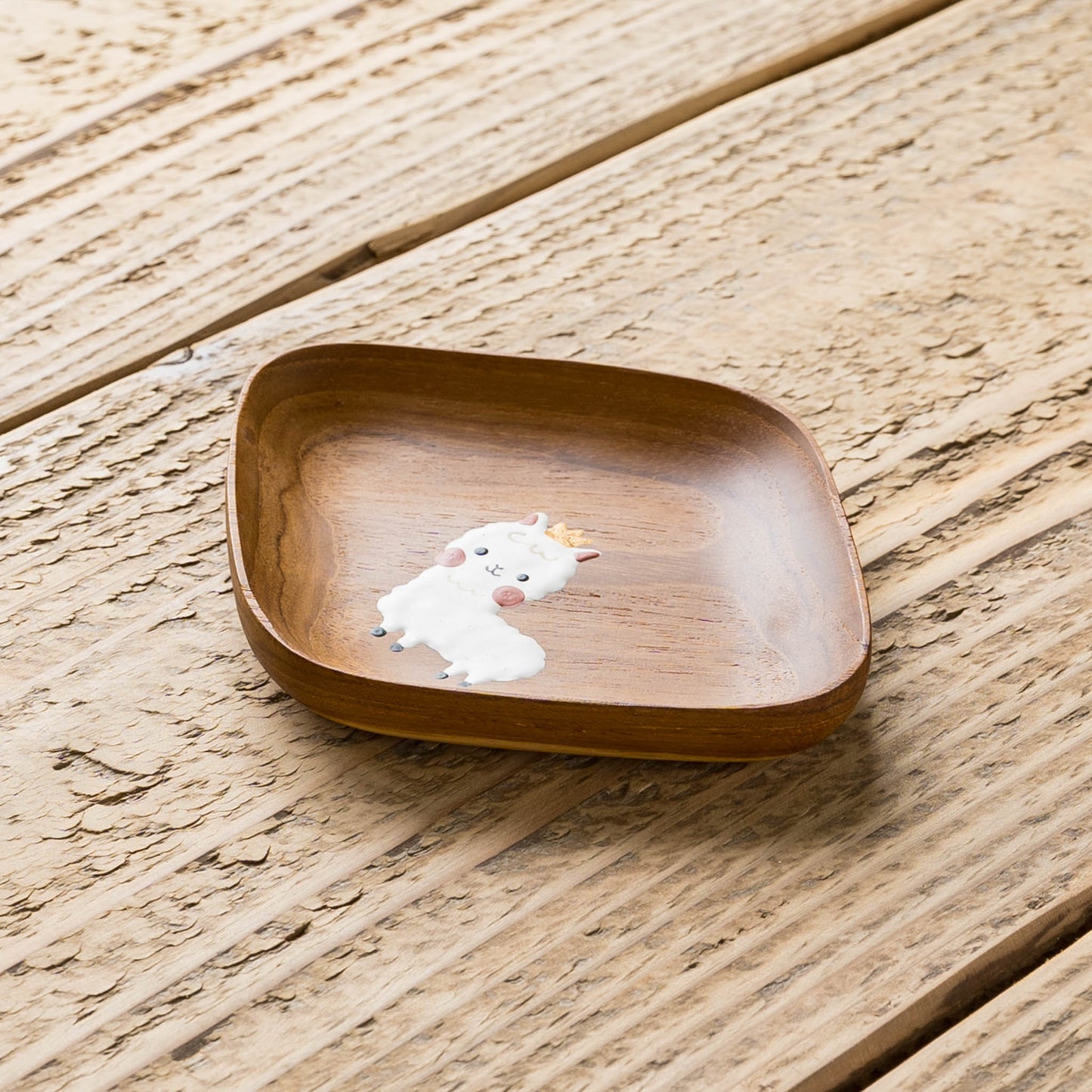 Small plate alpaca Square |  Kie - zakka 