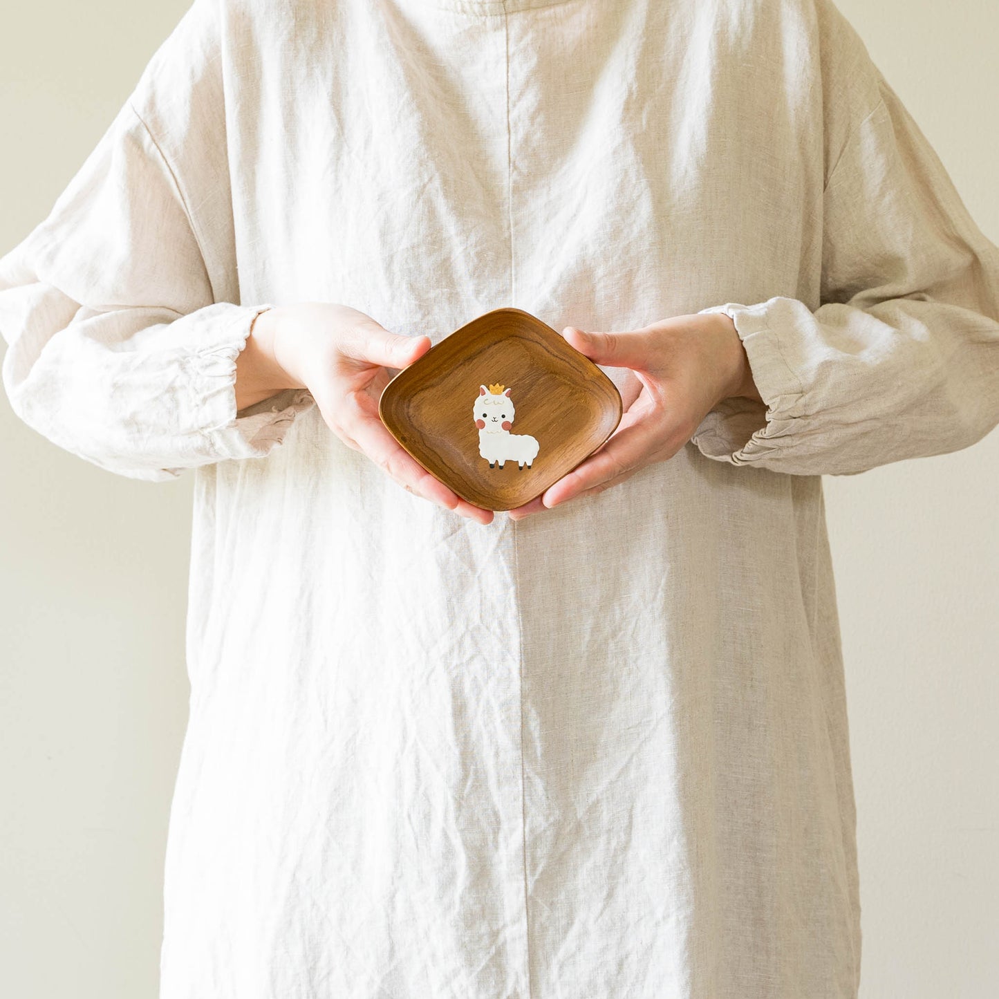 Small plate alpaca Square |  Kie - zakka 