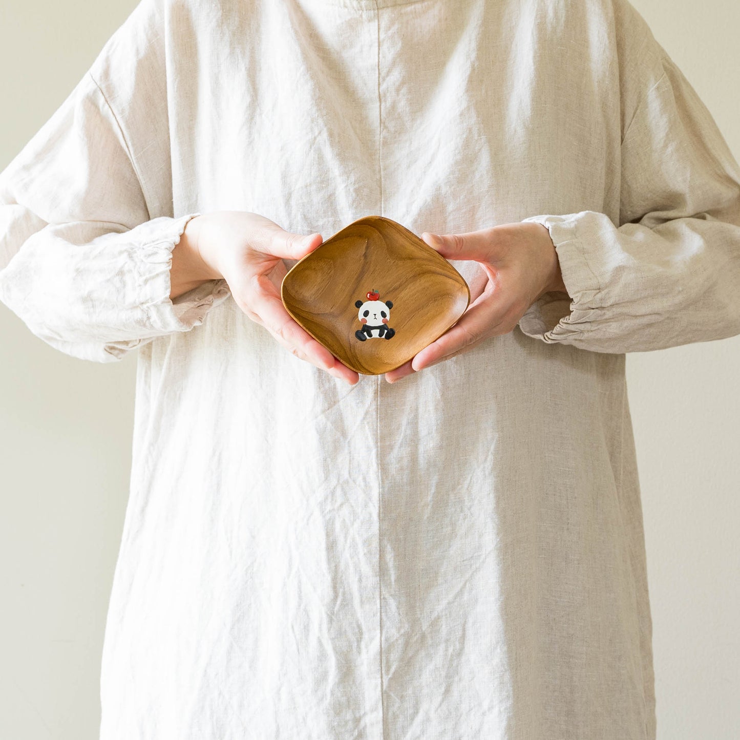 Small plate panda Square |  Kie - zakka 