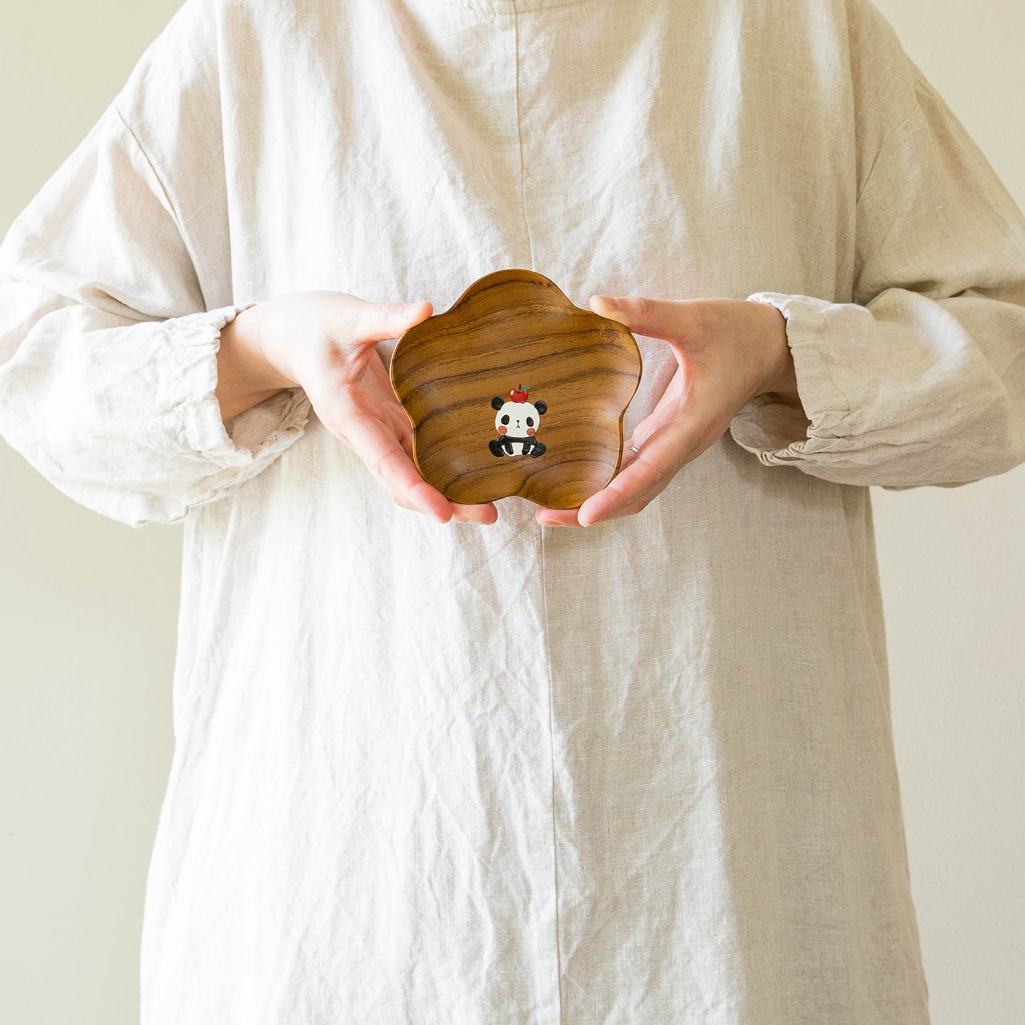 Small plate panda Flower |  Kie - zakka 