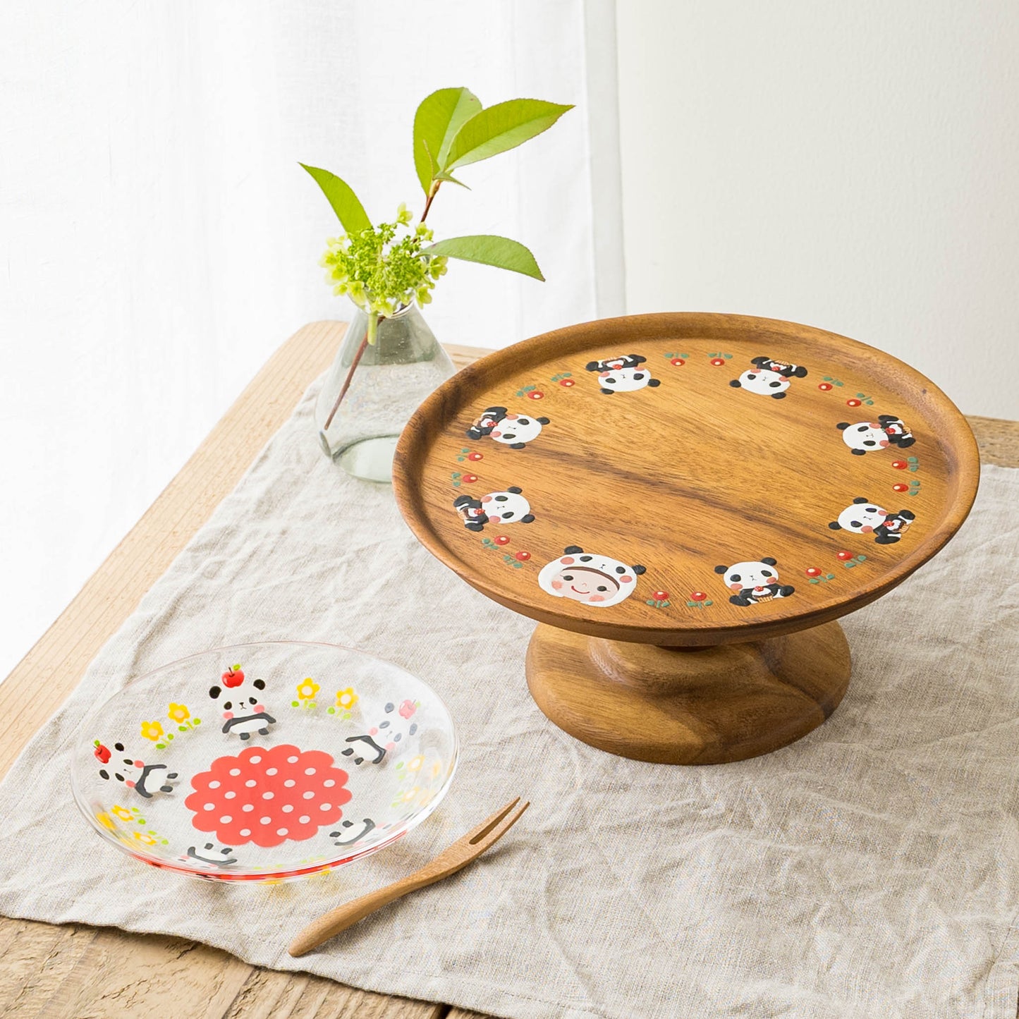  Cake stand  plate panda |  Kie - zakka 
