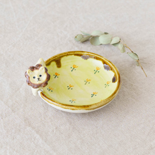 Lion x Flower Small Plate | Kei Kajita