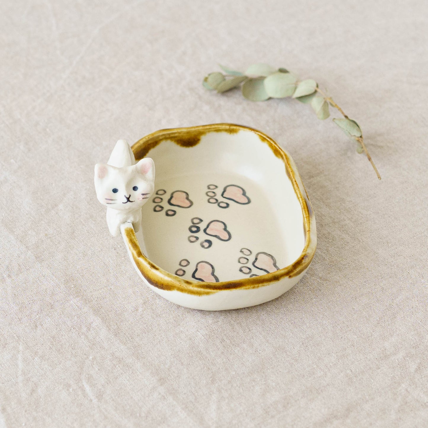 Cat x paw Square Small Plate | Kei Kajita