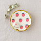 Strawberry round plate｜Kei Kajita