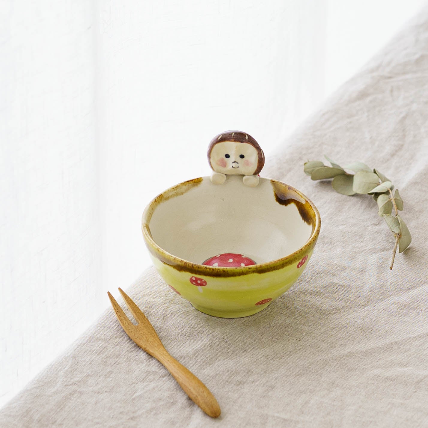 Girl x Mushroom Sake Cup | Kei Kajita
