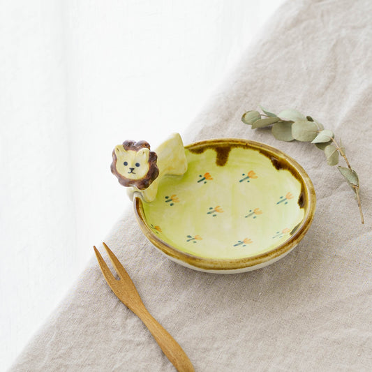 Lion x Flower Small Plate | Kei Kajita