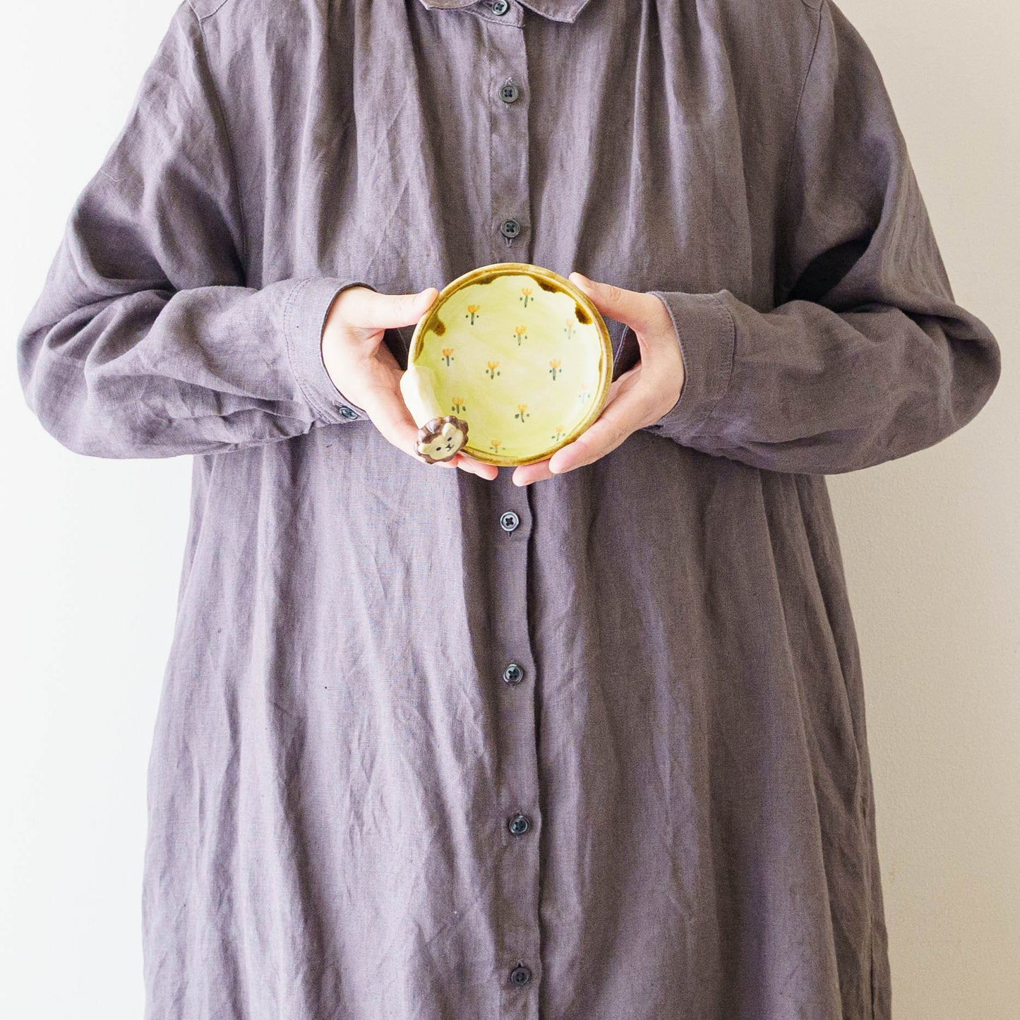 Lion x Flower Small Plate | Kei Kajita