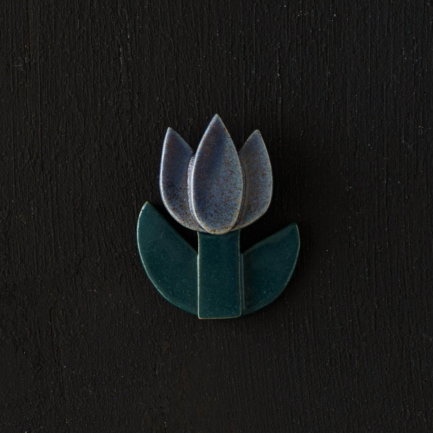 Flower chopstick rest tulip blue | Michi Tsujimoto 