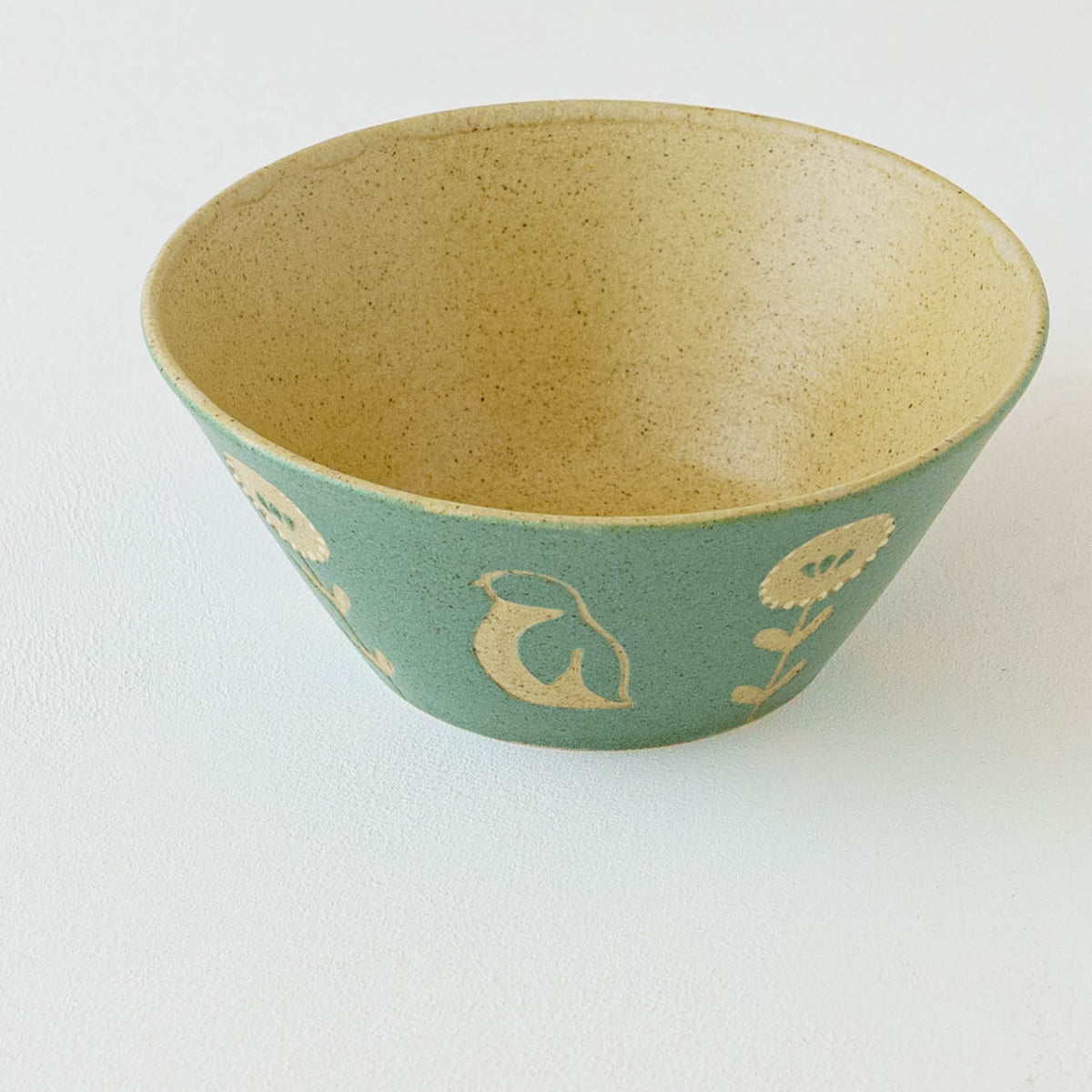 Bowl 160mm penguin green | Kokeiro Kobo