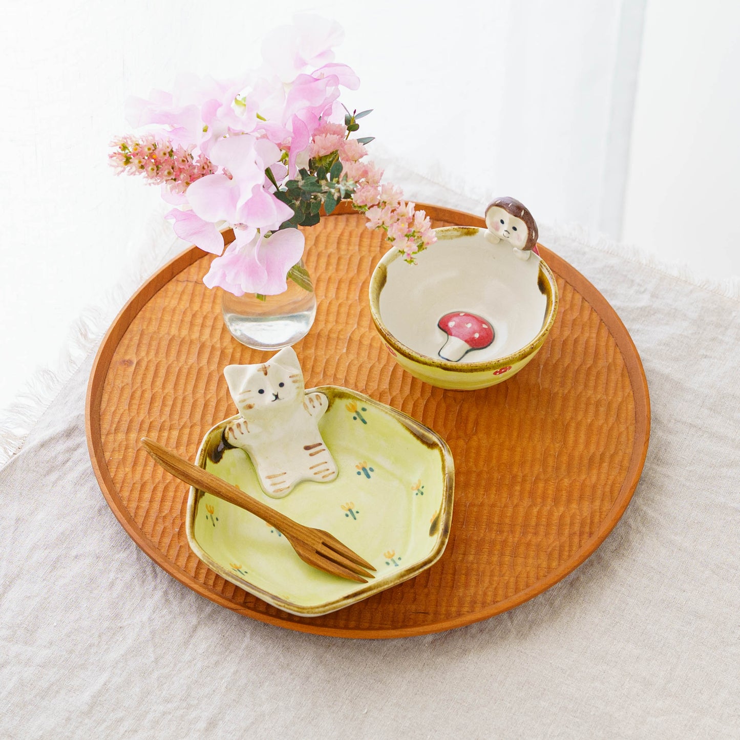 Girl x Mushroom Sake Cup | Kei Kajita