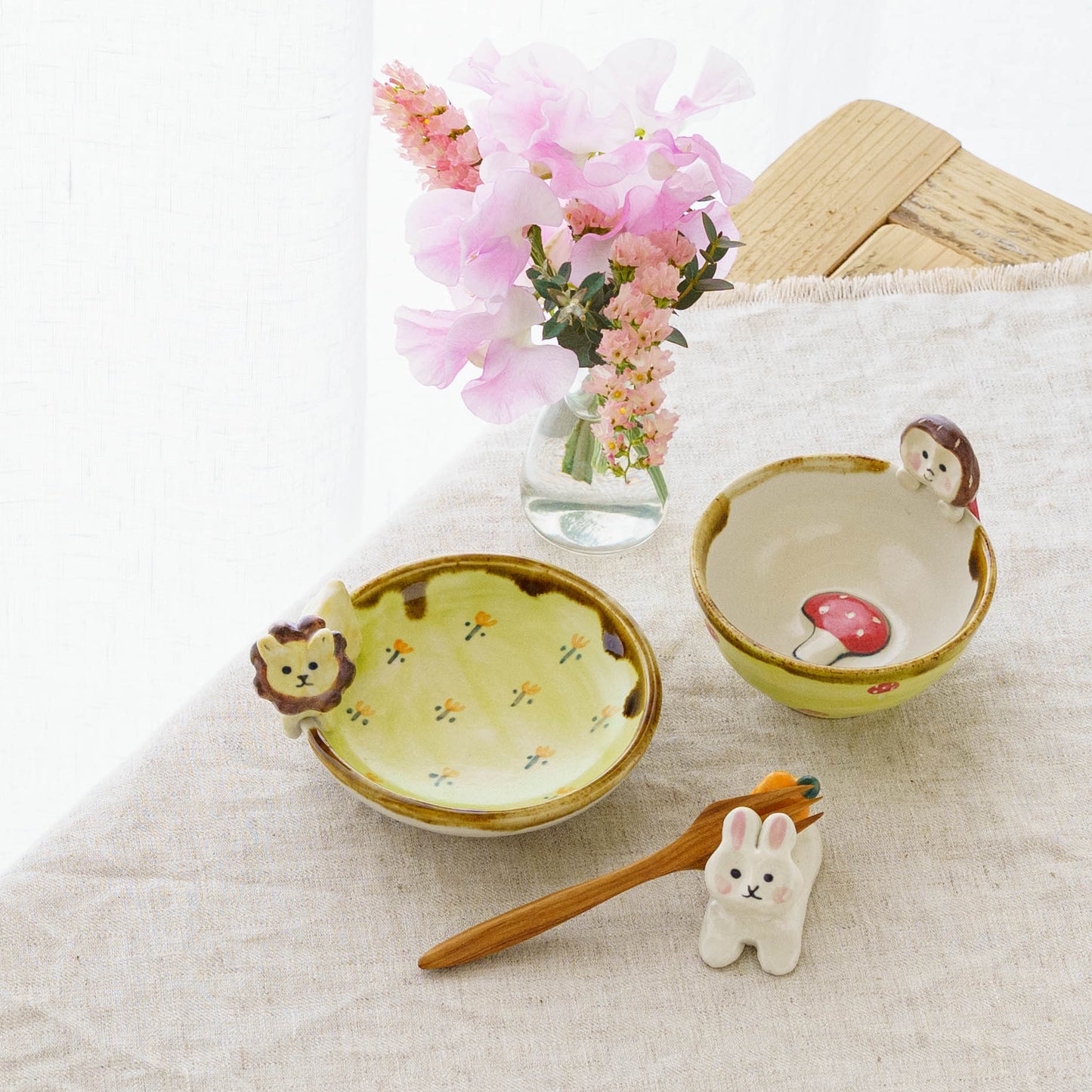 Lion x Flower Small Plate | Kei Kajita