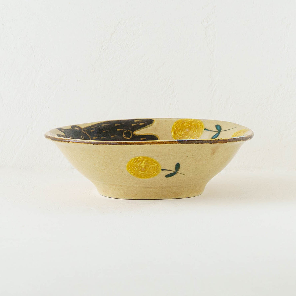 Mimosa square plate Medium｜Natsuko Morino