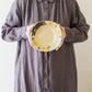 Mimosa square plate Medium｜Natsuko Morino