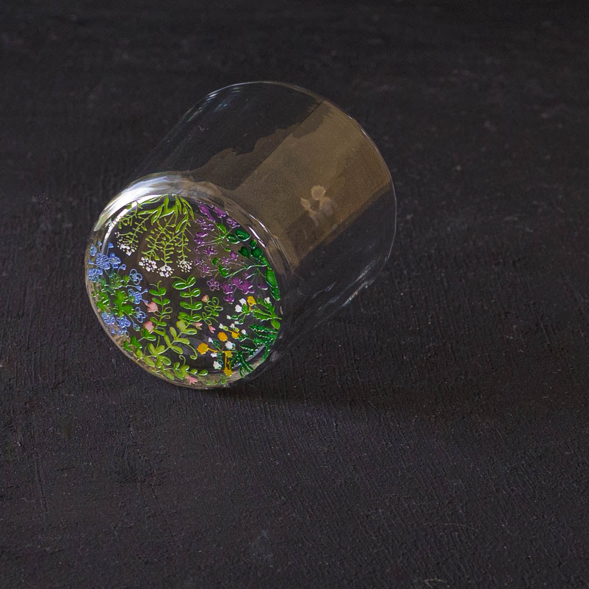 百花景　そばちょこグラス　春の草花｜金津沙矢香