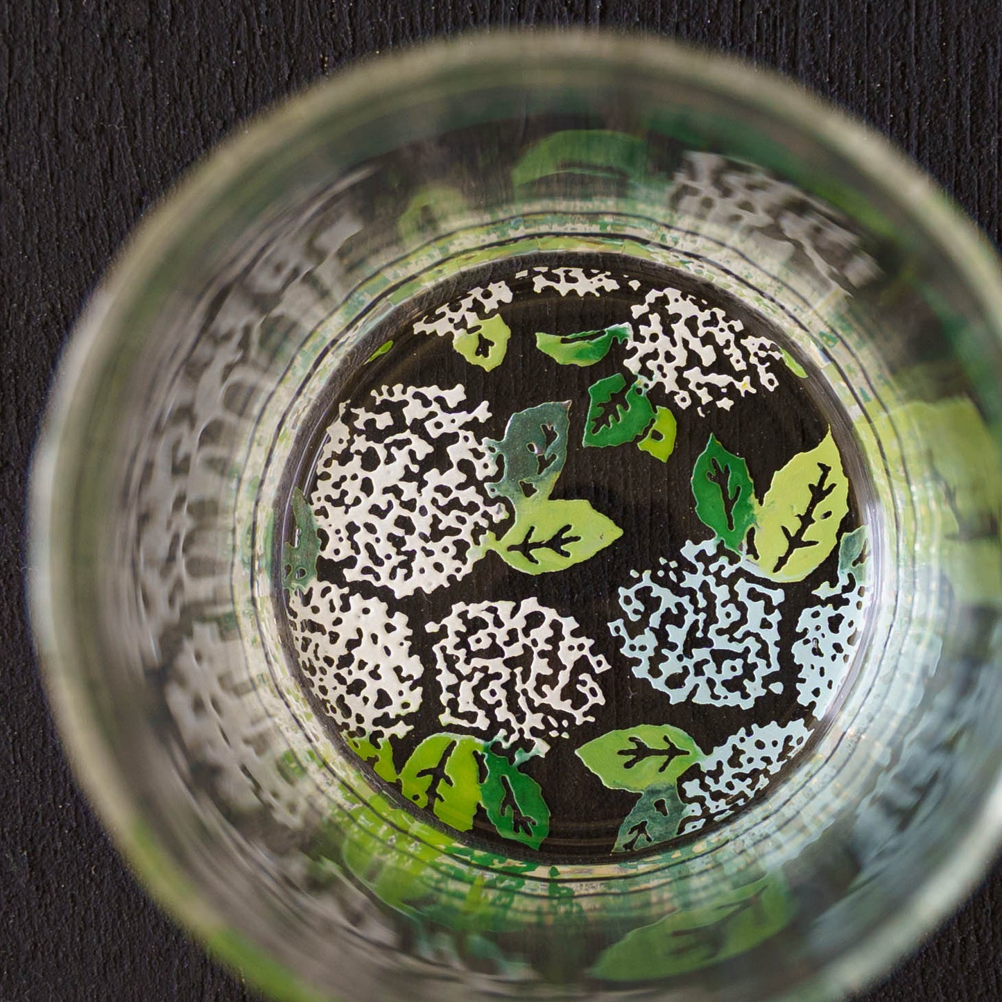 百花景　そばちょこグラス　紫陽花｜金津沙矢香