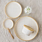 岡洋美さんの格子柄のうつわ