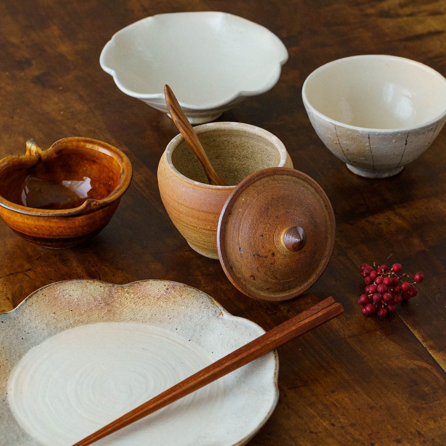 Salt pot M｜Kawajiri pottery
