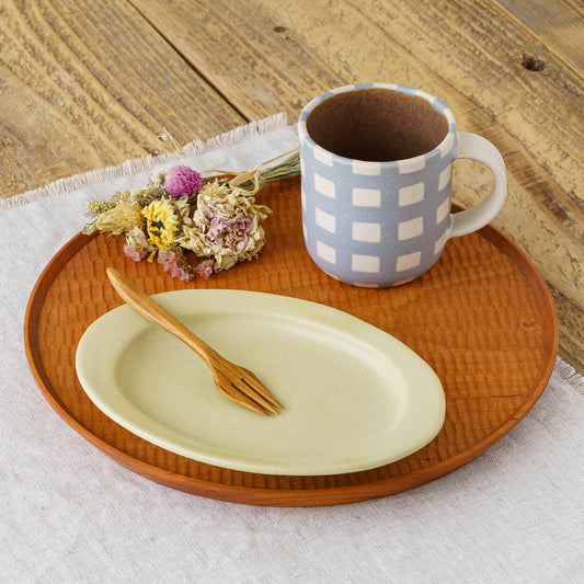 Oval Dish M Yellow | Mami Furukawa