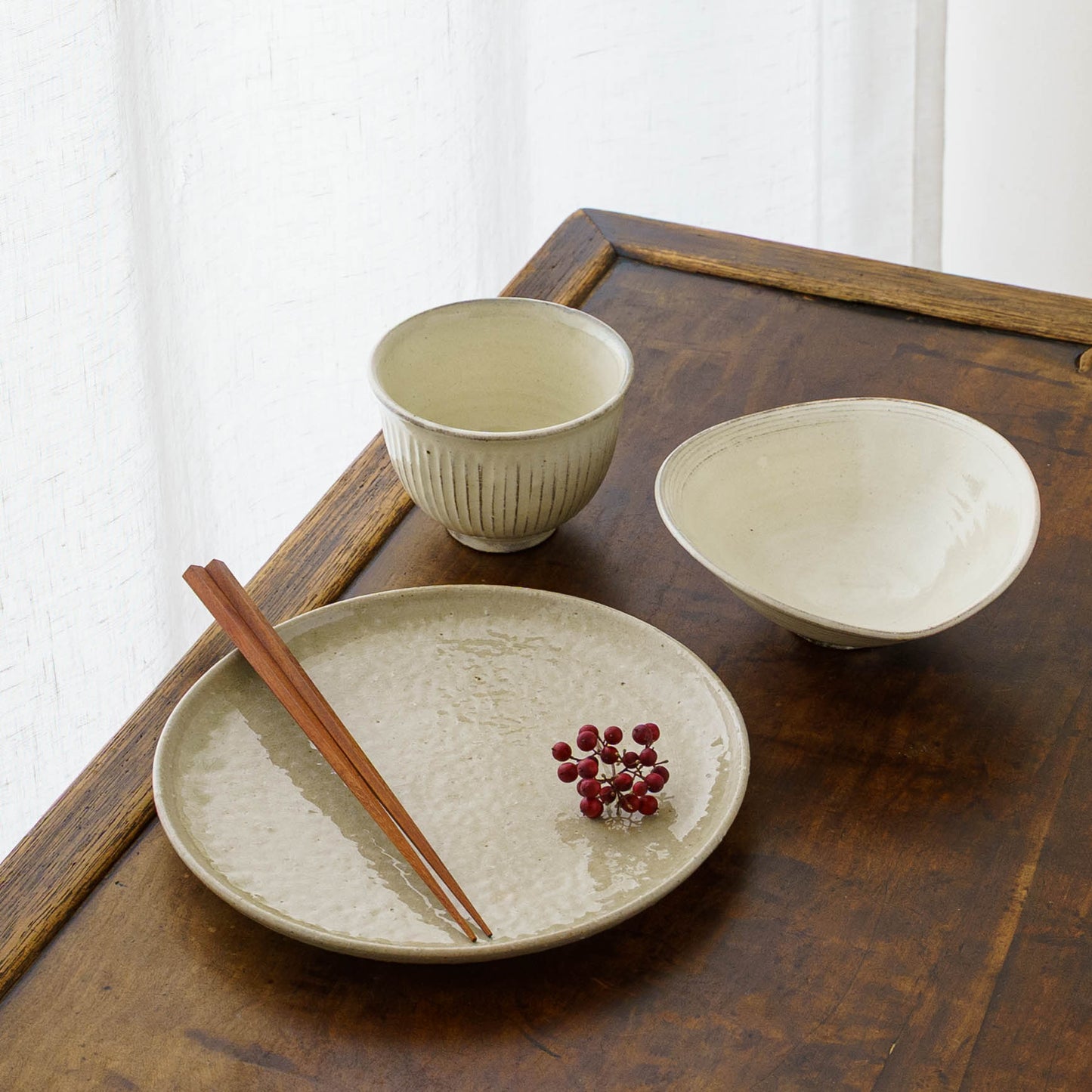 21cm plate Apple ash | Totsu Keiichiro