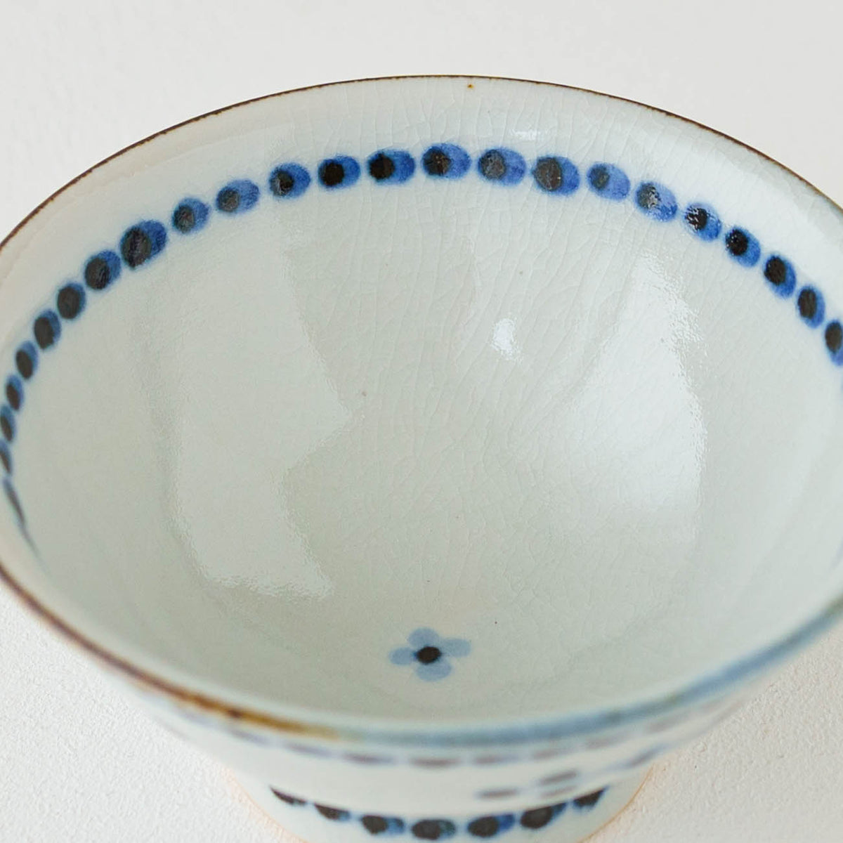 Kotobe pattern rice bowl small Hanagaki pattern Red | Tosai kiln Nagato Ceramics Tobe ware