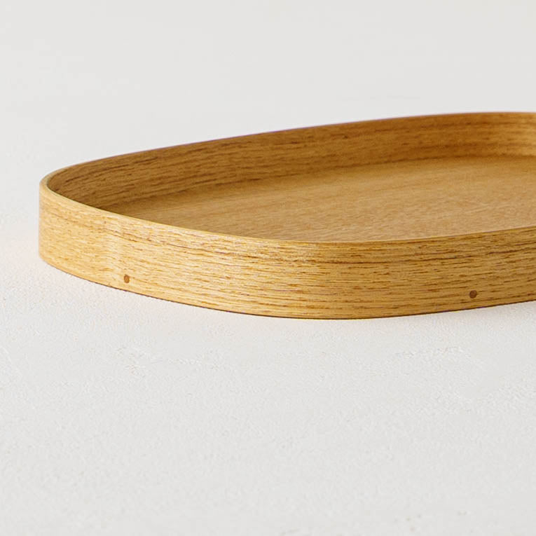 Round Corner mini tray ash  | Tomoharu Funahashi