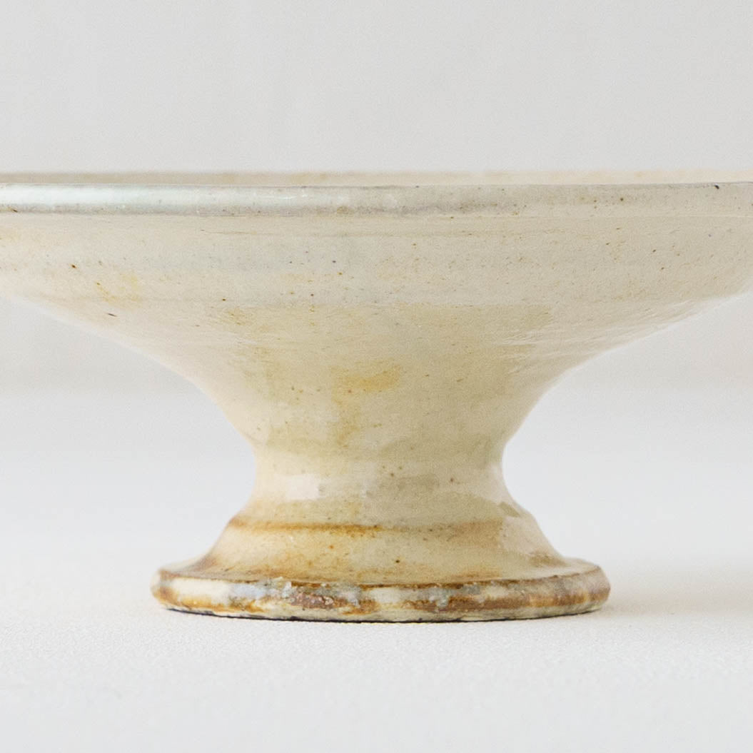 Iron-Sanded Compote Dish, 13cm | Furutani Ceramics Studio