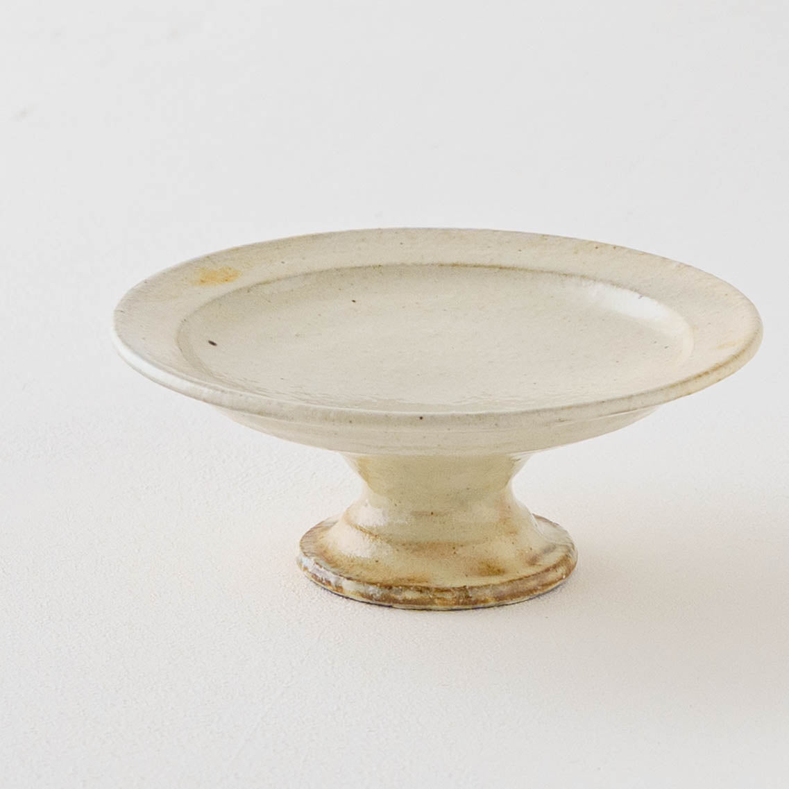 Iron-Sanded Compote Dish, 13cm | Furutani Ceramics Studio