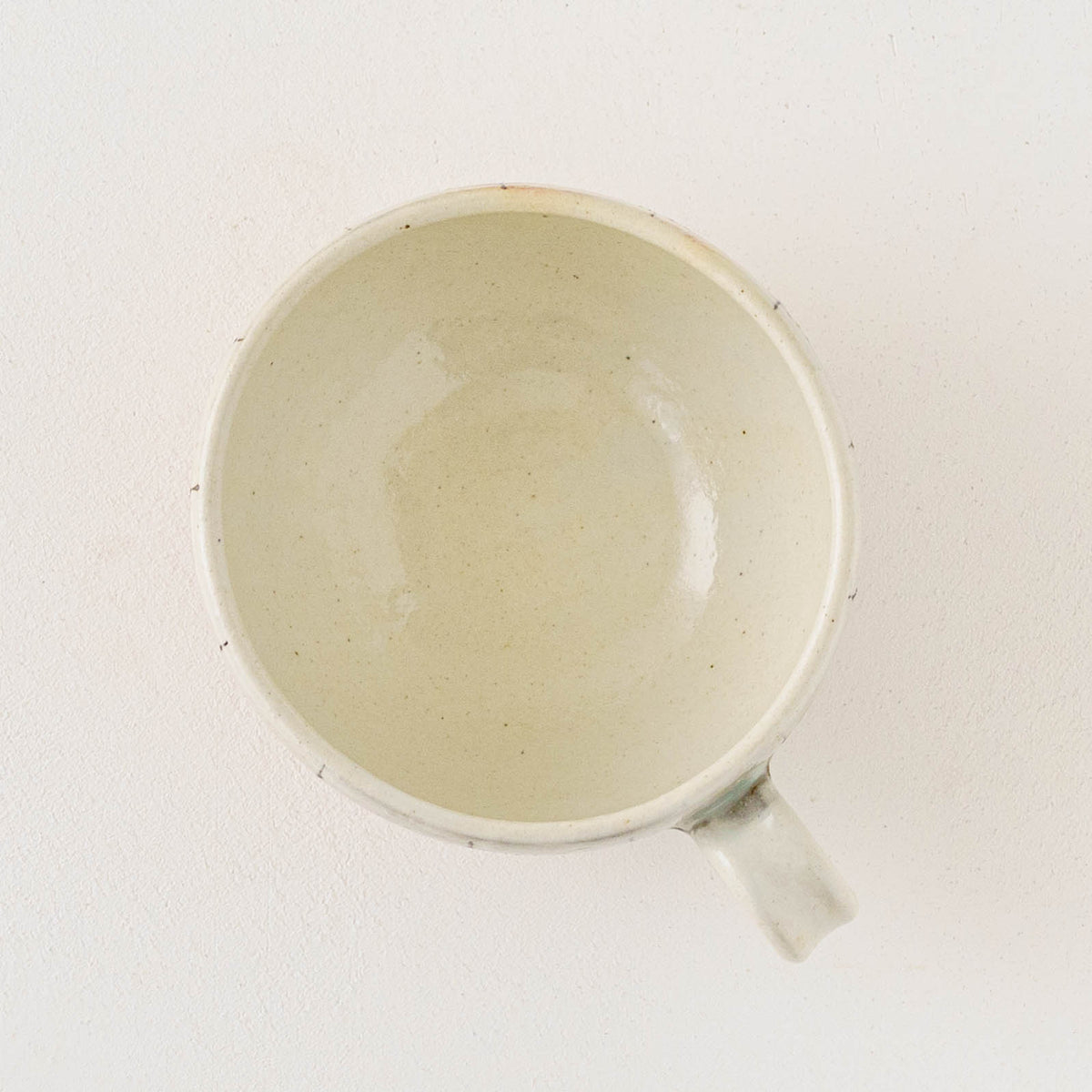 Vertical Iron-Wire Pattern Handled Round Soup Cup | Futani Pottery